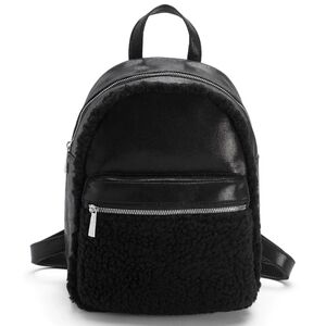 Backpack Black Sherpa nwt